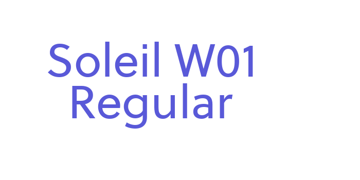 Soleil W01 Regular Font Download