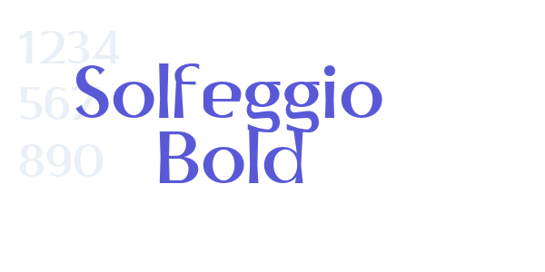 Solfeggio Bold font free