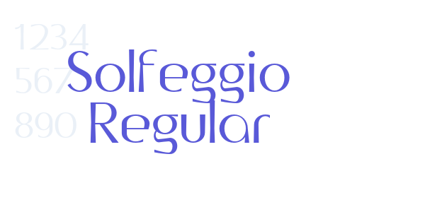 Solfeggio Regular font free