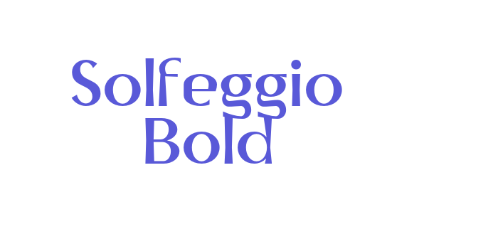 Solfeggio Bold Font Download