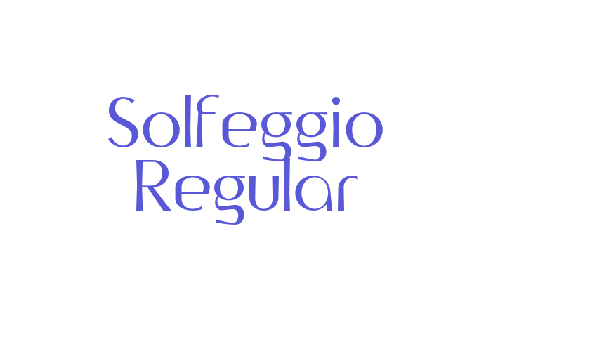 Solfeggio Regular Font Download