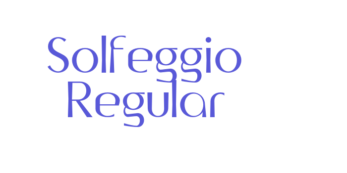 Solfeggio Regular Font