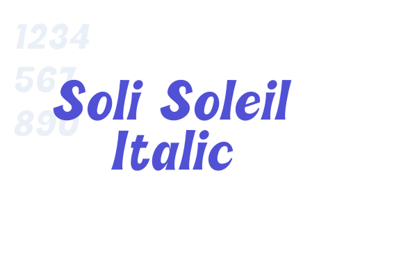 Soli Soleil Italic