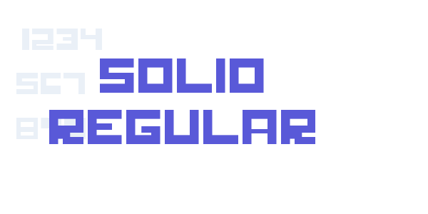 Solid Regular font