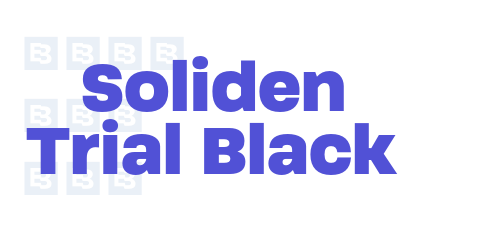 Soliden Trial Black-font-download