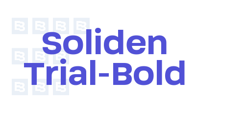 Soliden Trial-Bold-font-download