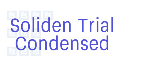Soliden Trial Condensed-font-download