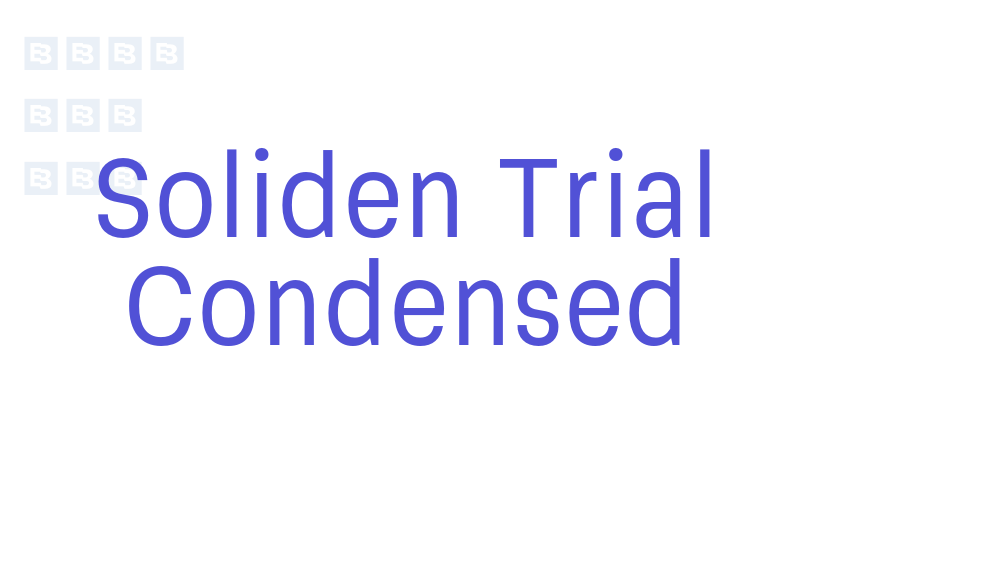 Soliden Trial Condensed-font-download