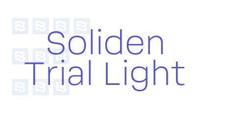 Soliden Trial Light-font-download