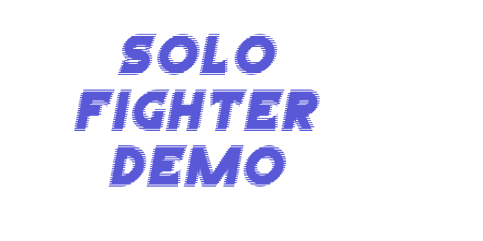 Solo Fighter Demo Font Download