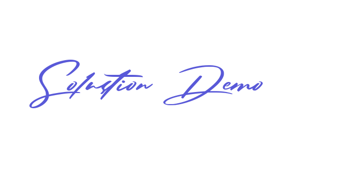 Solustion Demo Font Download