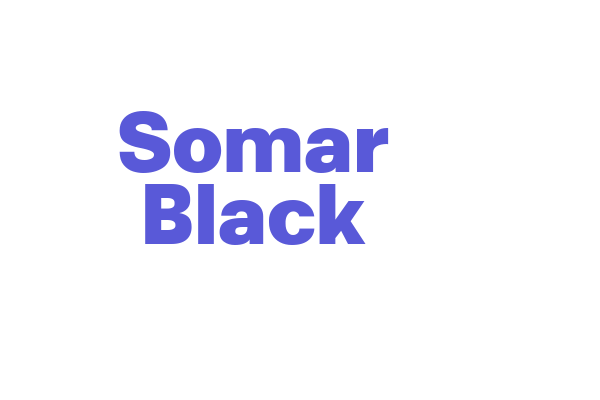 Somar Black Font