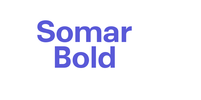 Somar Bold Font