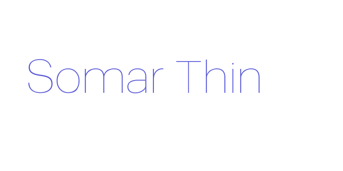 Download Somar Thin Font