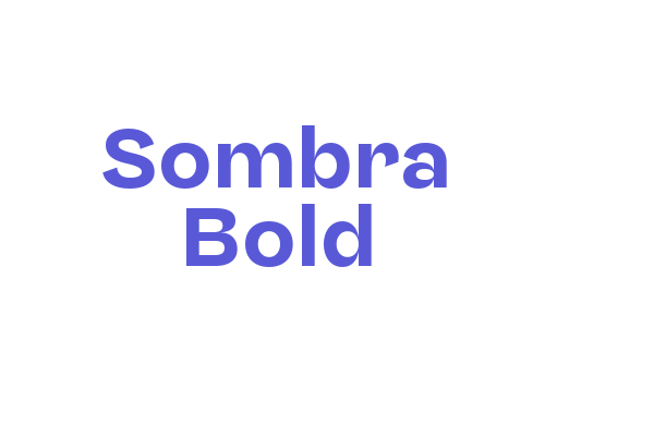 Sombra Bold Font