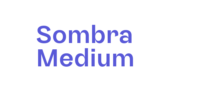 Sombra Medium Font Download