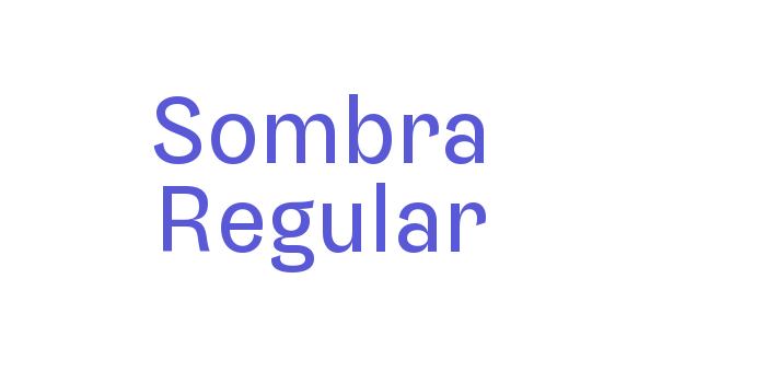 Sombra Regular Font Download