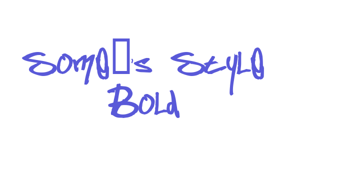 Some’s Style Bold Font Download