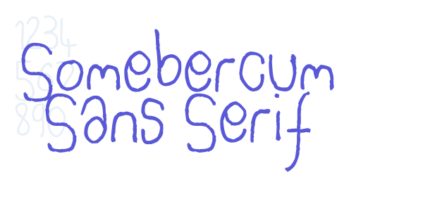 Somebercum Sans Serif font free