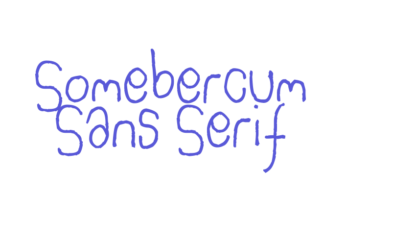 Somebercum Sans Serif Font