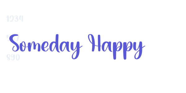 Someday Happy font free