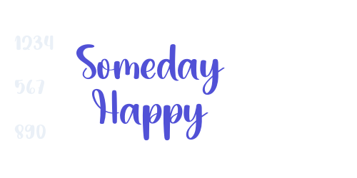 Someday Happy-font-download