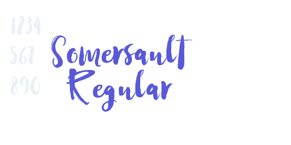 Somersault Regular font free