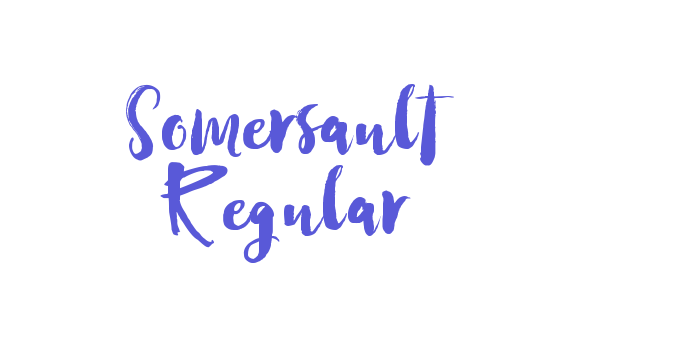 Somersault Regular Font Download