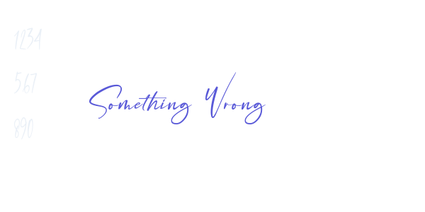 Something Wrong font free