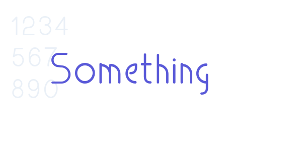 Something font free