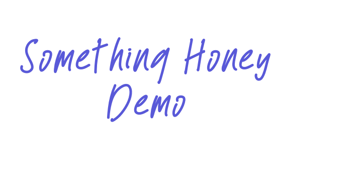 Something Honey Demo Font