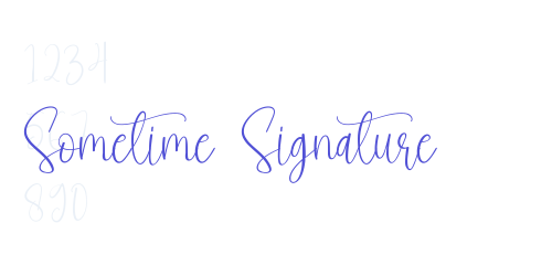 Sometime Signature-font-download