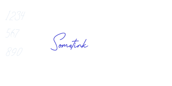 Sometink font free