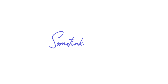 Sometink Font Download