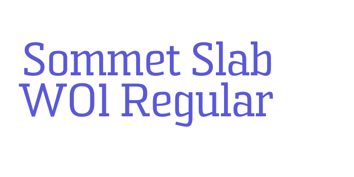 Sommet Slab W01 Regular Font Download