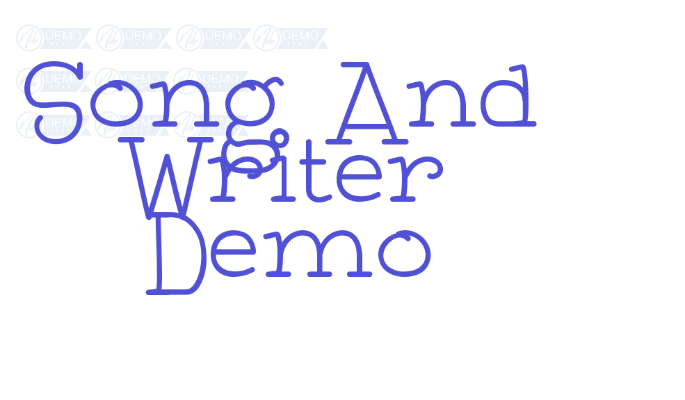 Song And Writer Demo-font-download