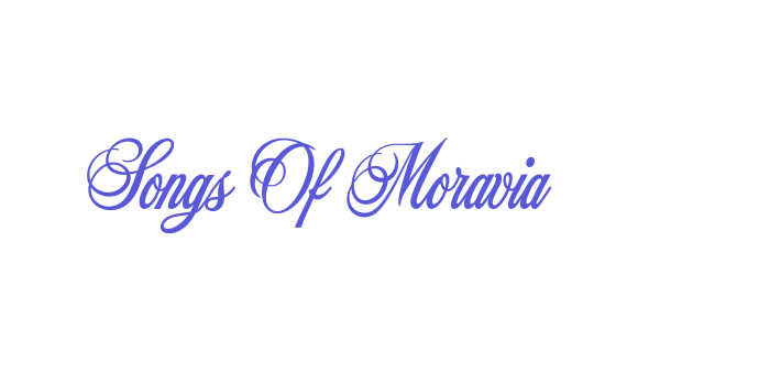 Songs Of Moravia Font Download