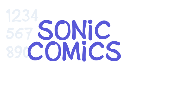 Sonic Comics font