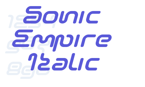 Sonic Empire Italic Font Download