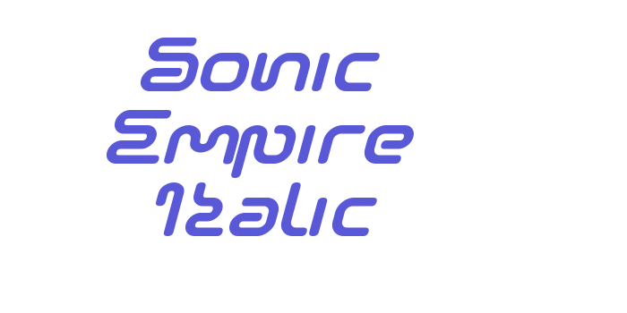 Sonic Empire Italic Font Download