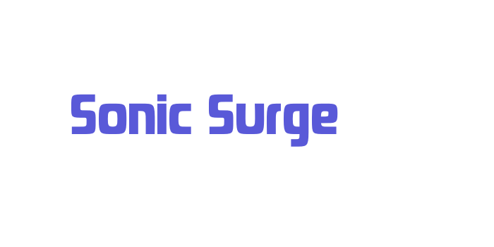 Sonic Surge Font Download