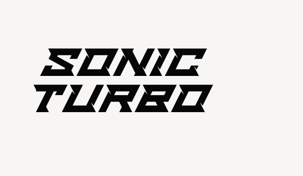 Sonic Turbo Font