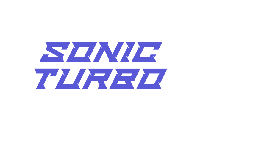 Sonic Turbo Font Download