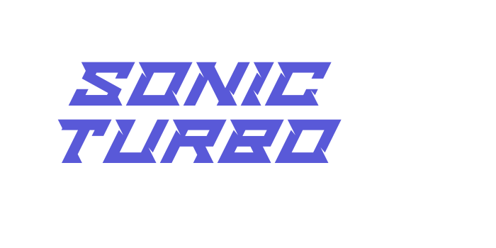 Sonic Turbo Font Download