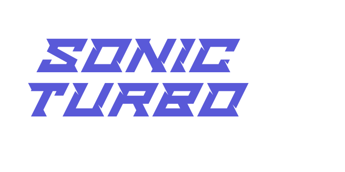 Sonic Turbo Font