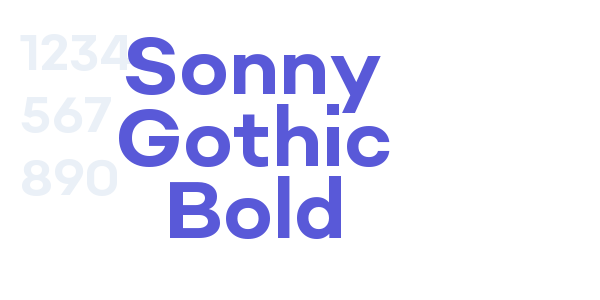 Sonny Gothic Bold font free