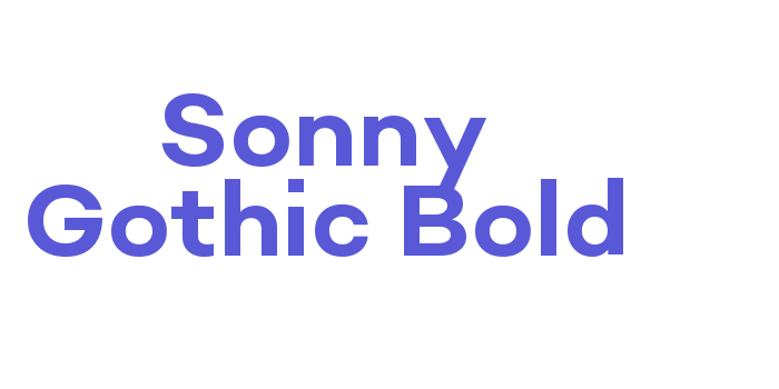 Sonny Gothic Bold Font Download