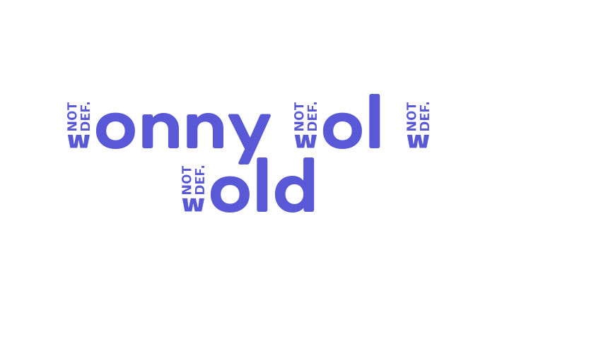 Sonny Vol 2 Bold Font