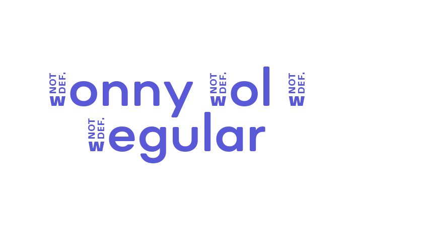 Sonny Vol 2 Regular Font