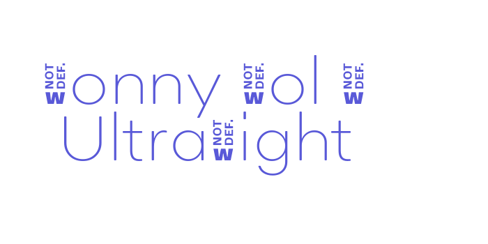 Sonny Vol 2 UltraLight Font Download